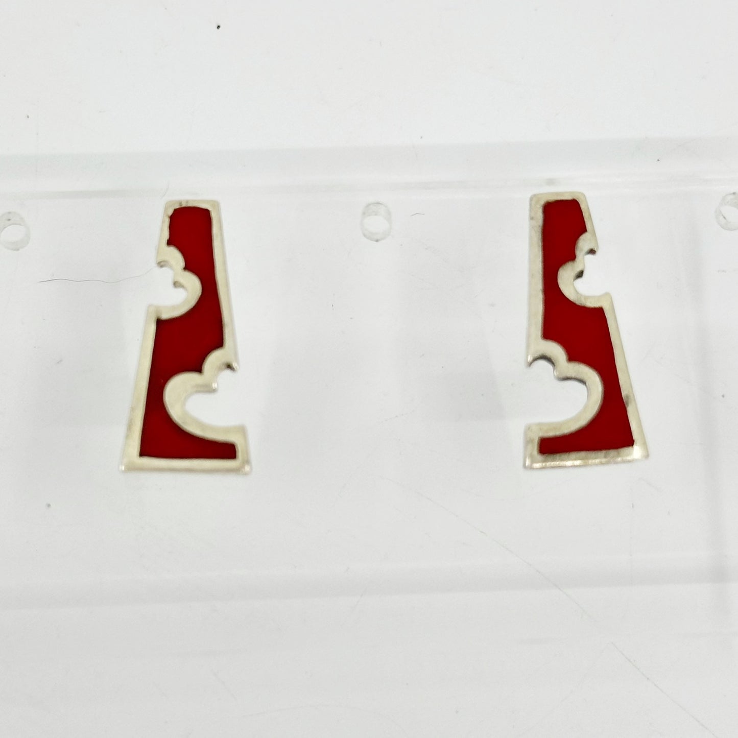 Sterling silver enamel earrings GM773