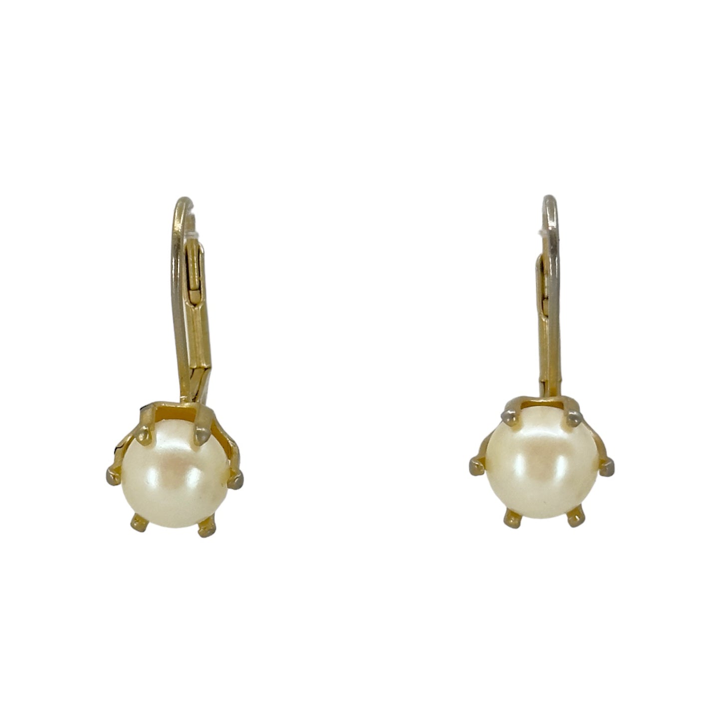 Vintage 12k Gold Filled Akoya Pearl earrings GM785
