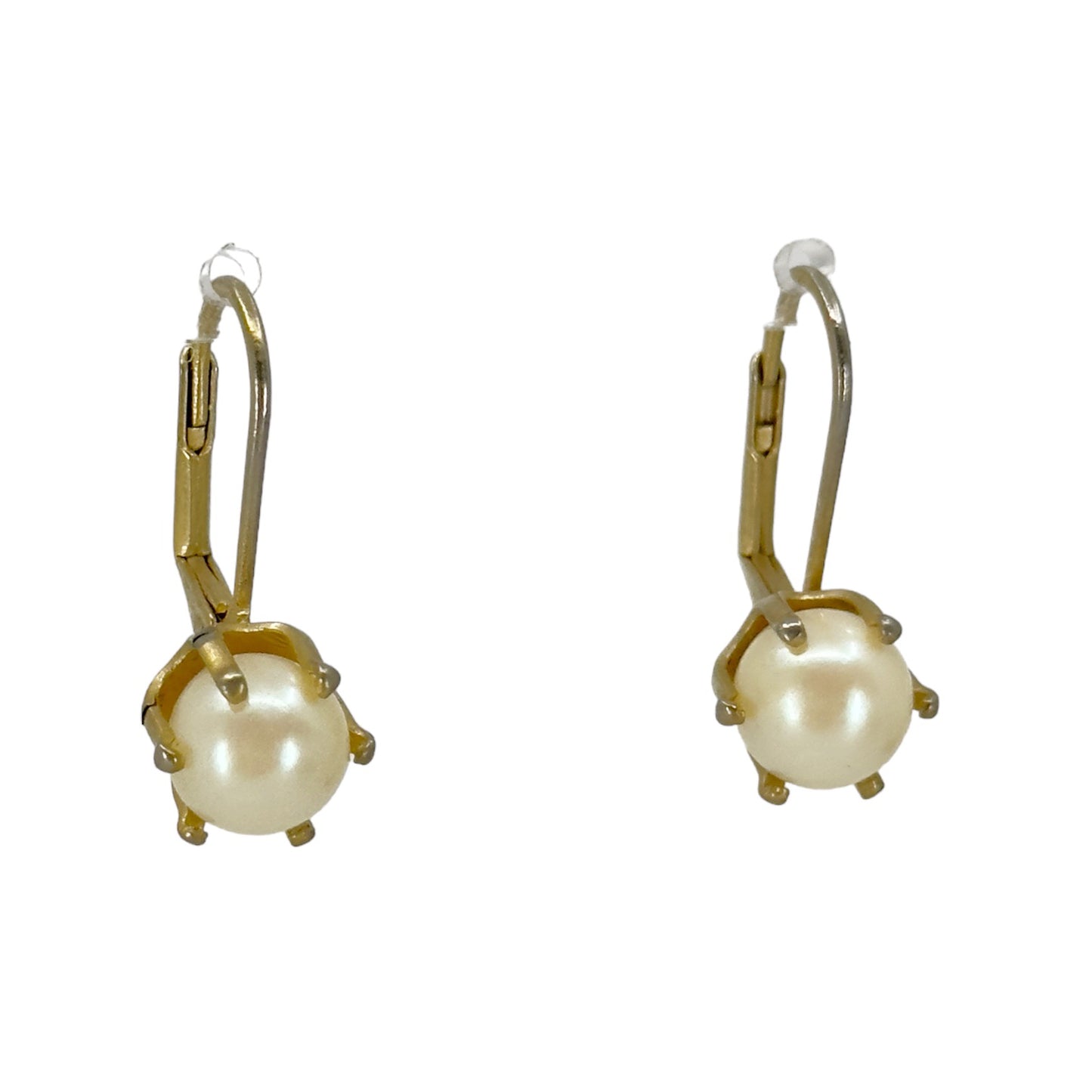 Vintage 12k Gold Filled Akoya Pearl earrings GM785