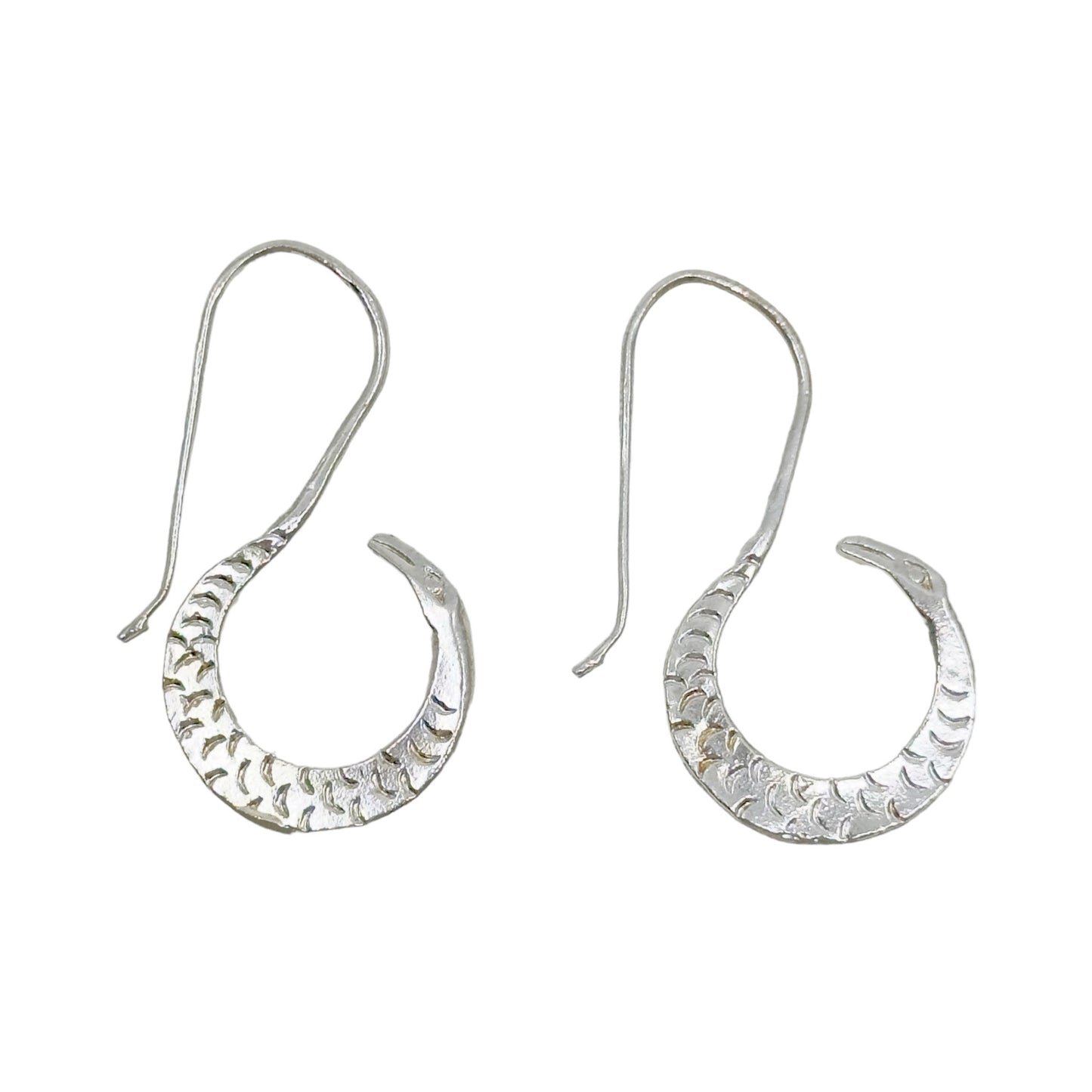 Sterling silver cobra snake earrings GM788