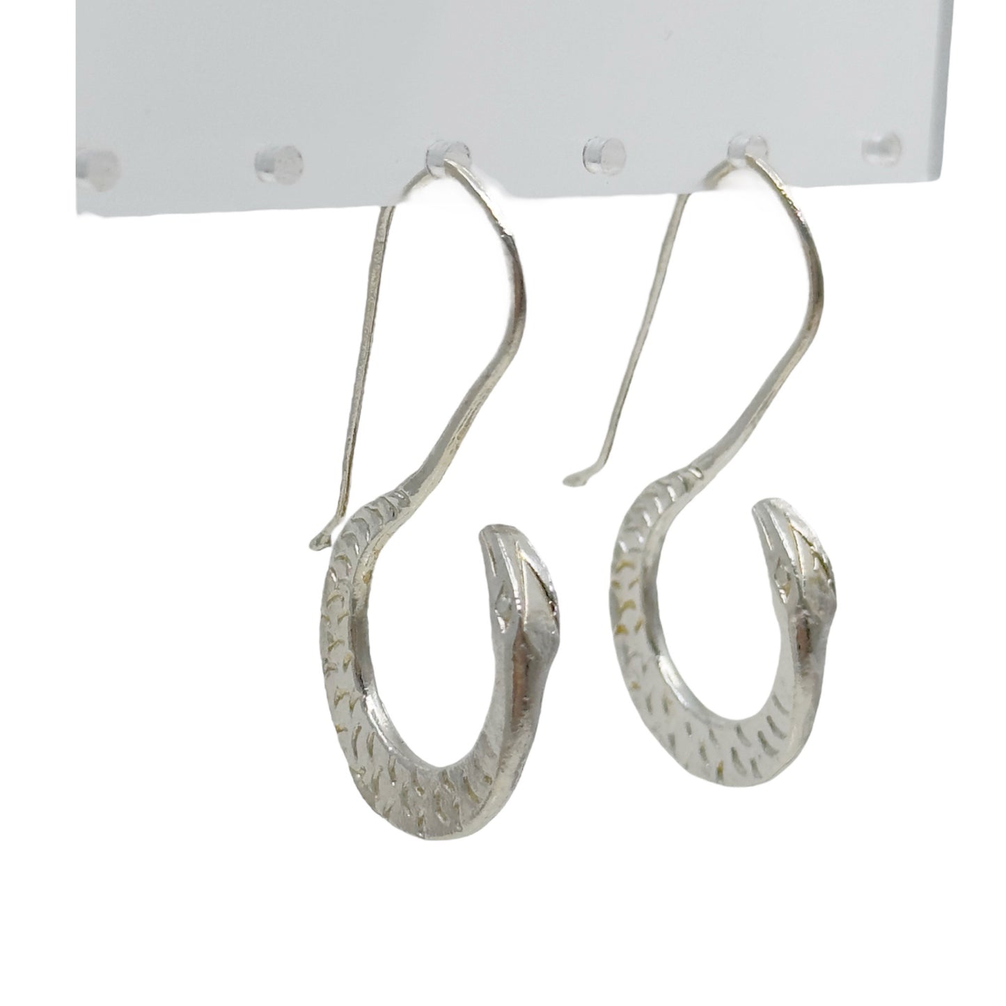 Sterling silver cobra snake earrings GM788