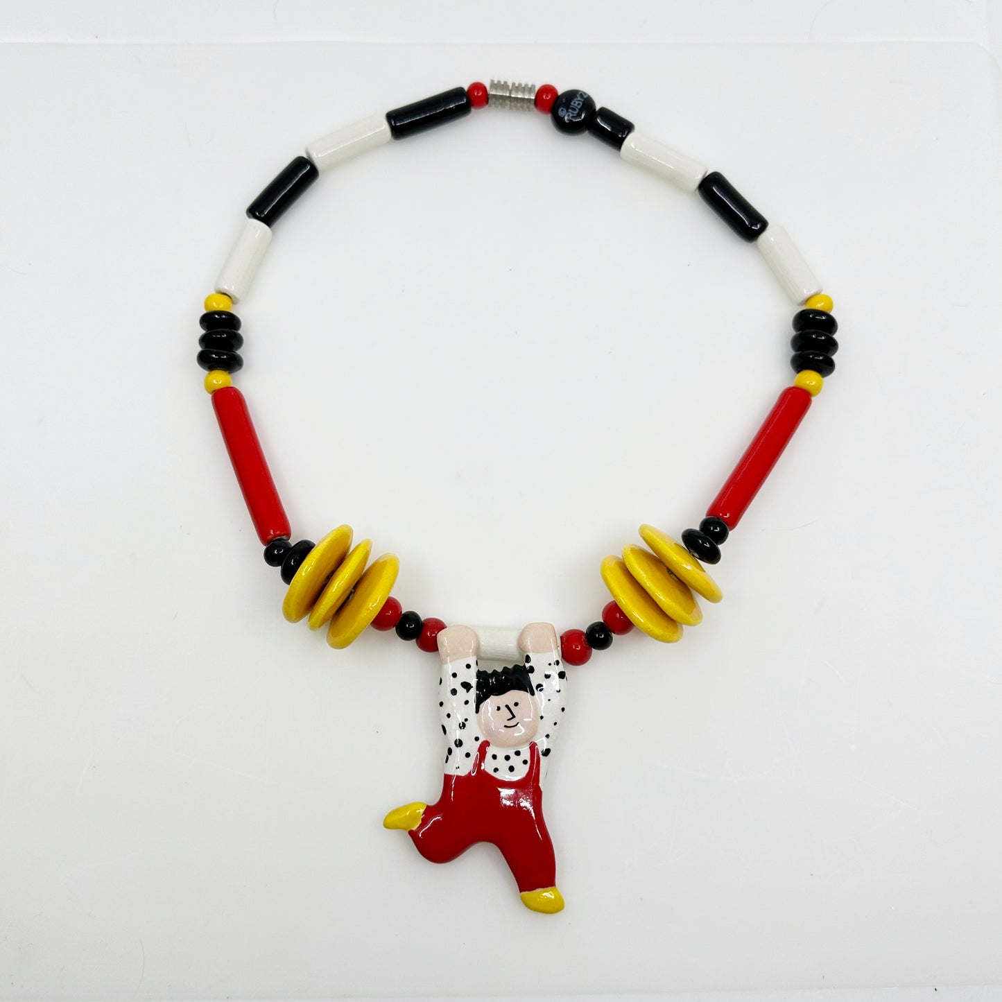 Ruby Z Candace Loheed ceramic boy pendant necklace - GM79