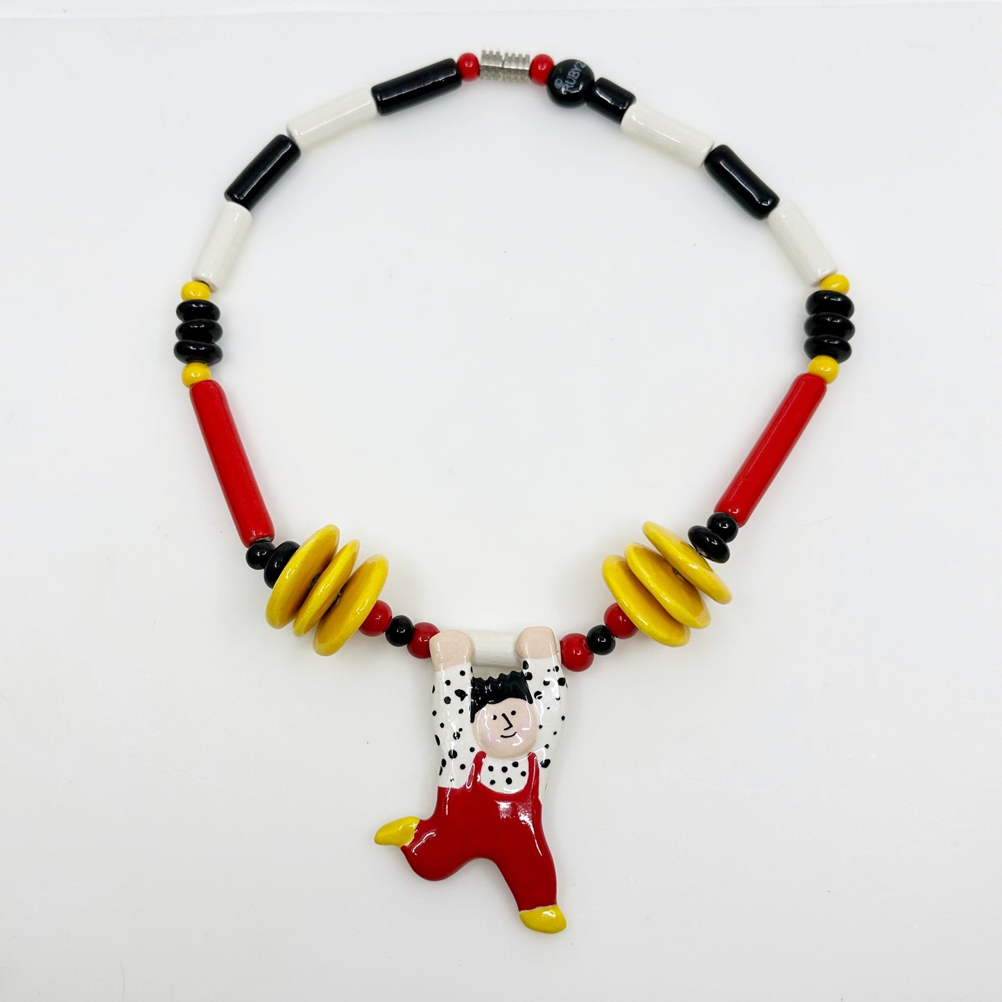 Ruby Z Candace Loheed ceramic boy pendant necklace - GM79