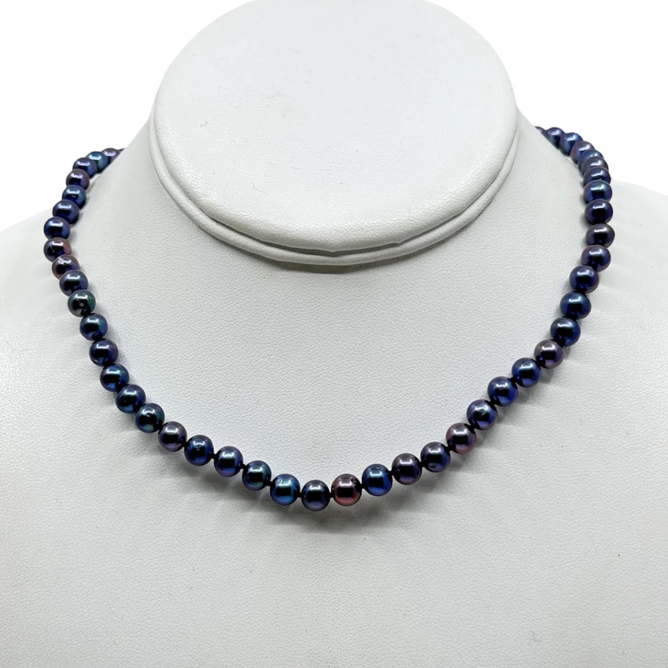 Sterling silver Freshwater Peacock Pearl necklace GM804