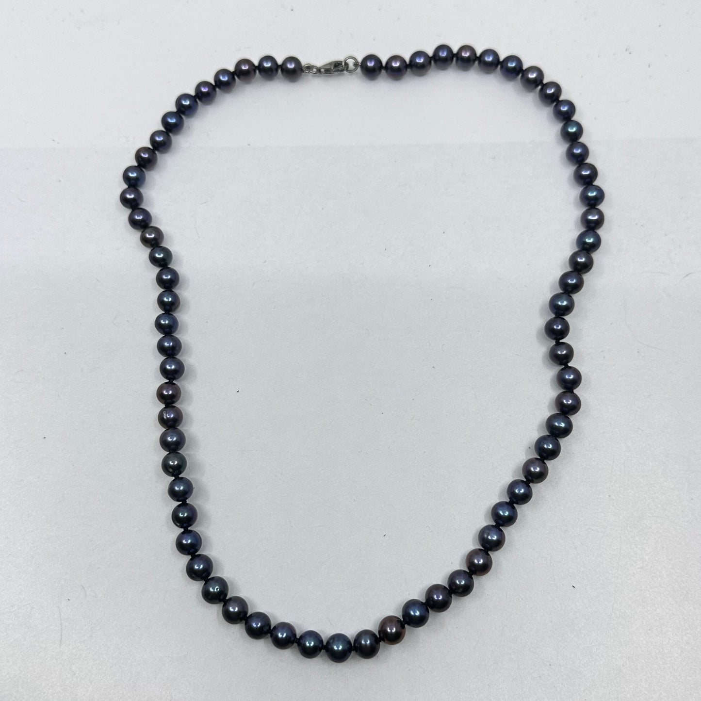 Sterling silver Freshwater Peacock Pearl necklace GM804