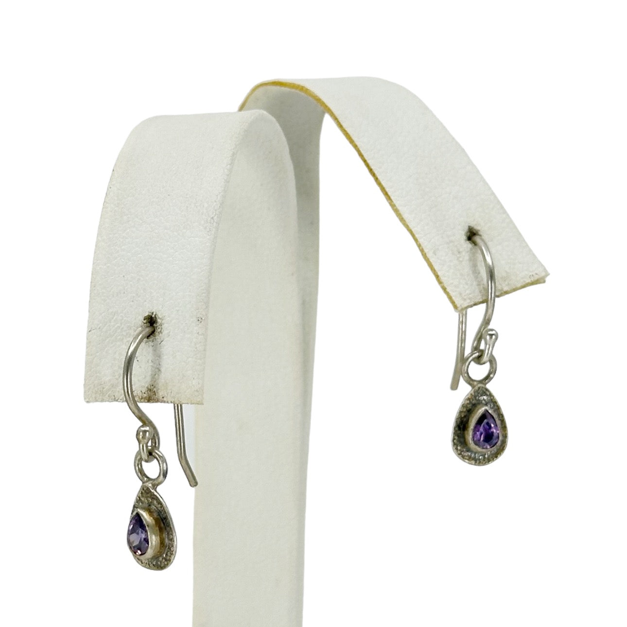 Hand Made Sterling silver amethyst earrings GM806