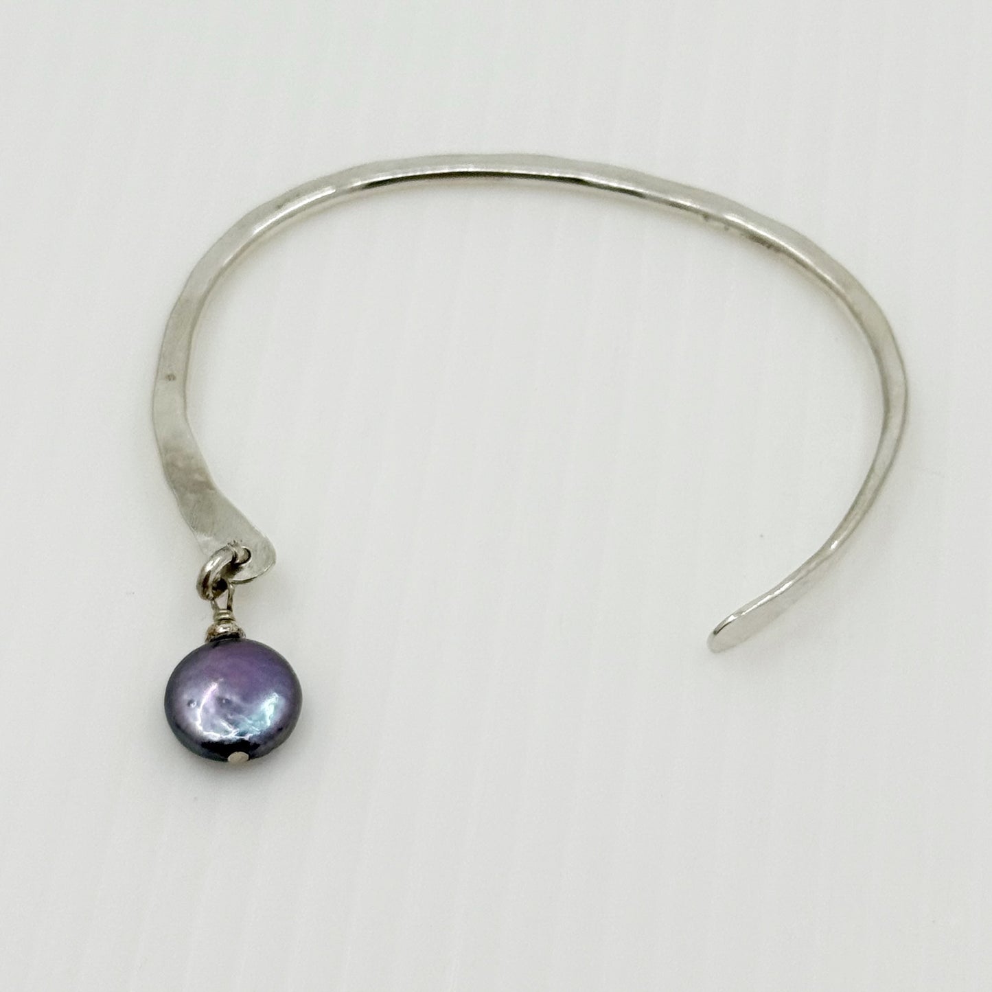 Contemporary Theresa girzone sterling silver pearl cuff bracelet - GM81