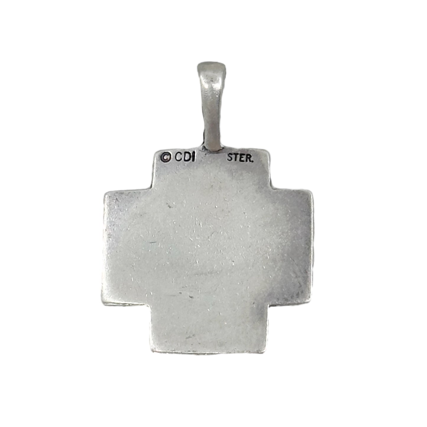 CDI Sterling silver amethyst cross Pendant GM812