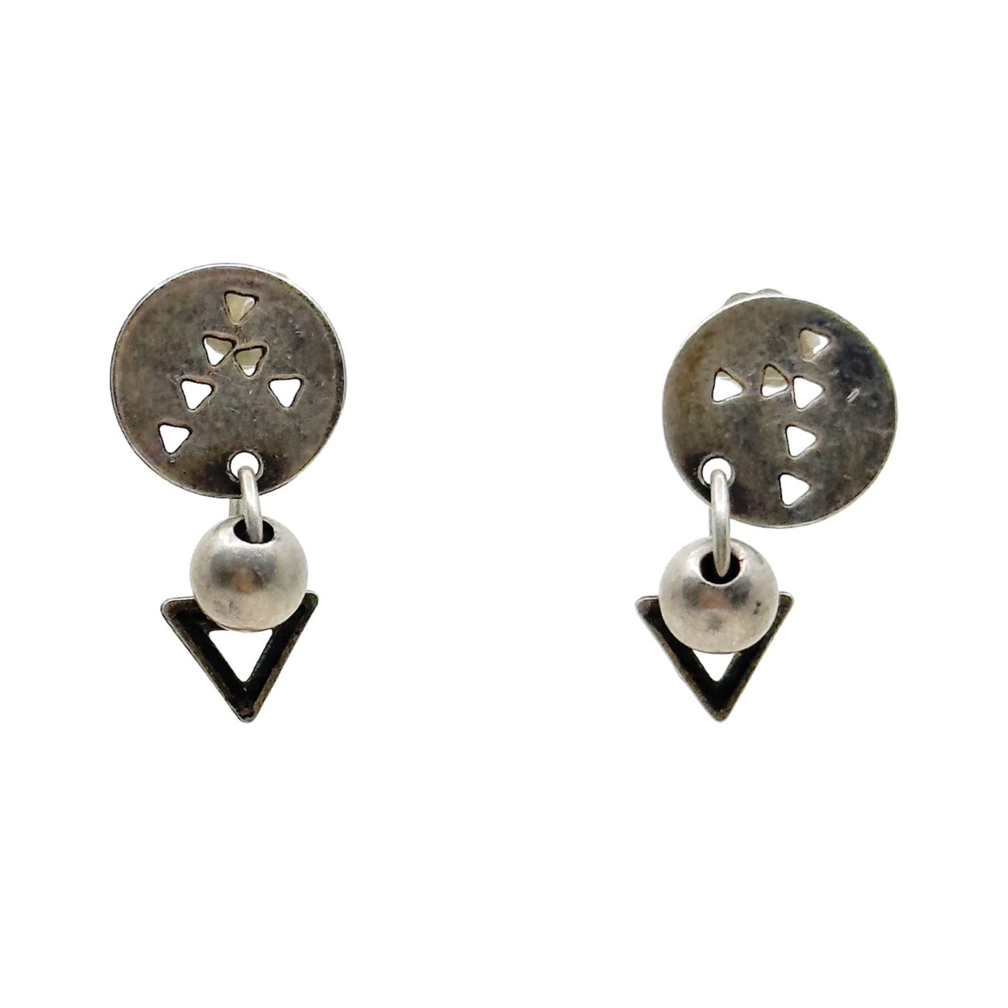 Mid Century sterling silver earrings GM822