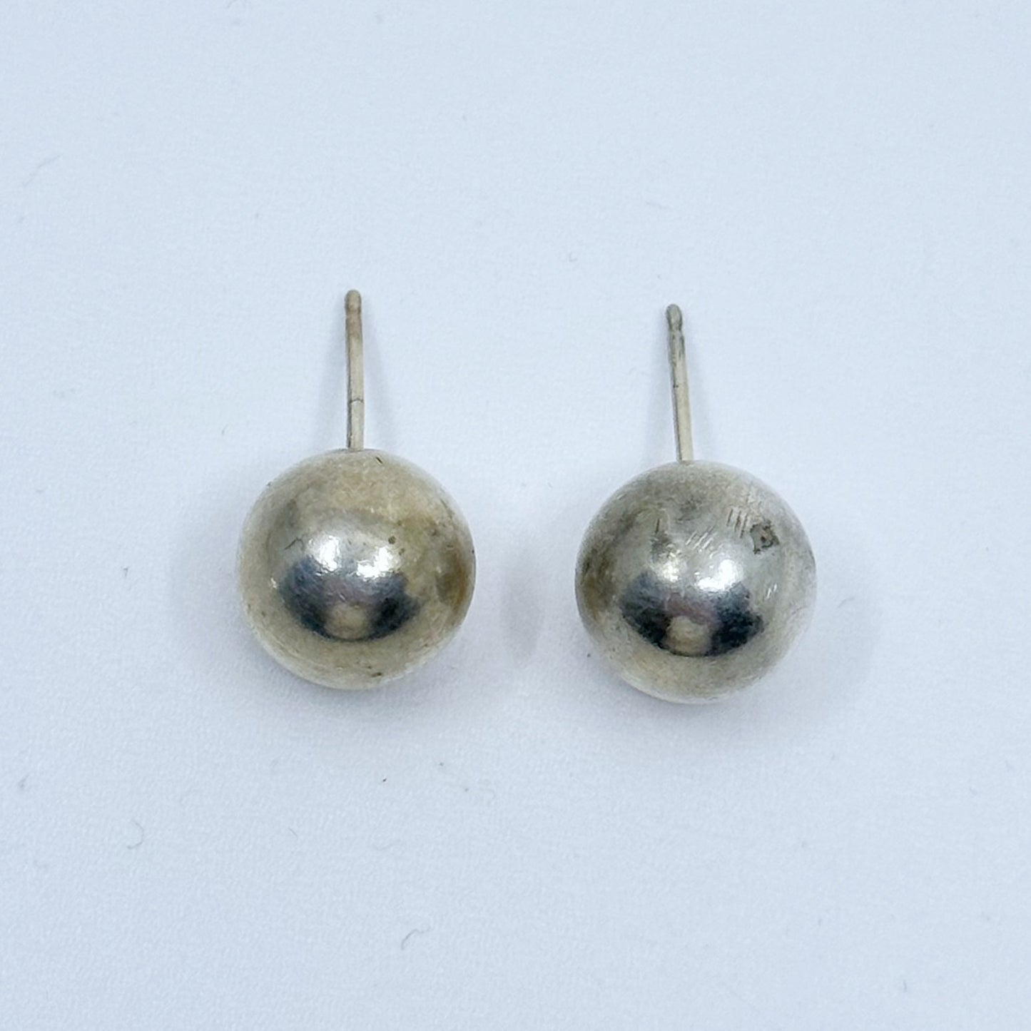 Sterling silver bead stud earrings GM826