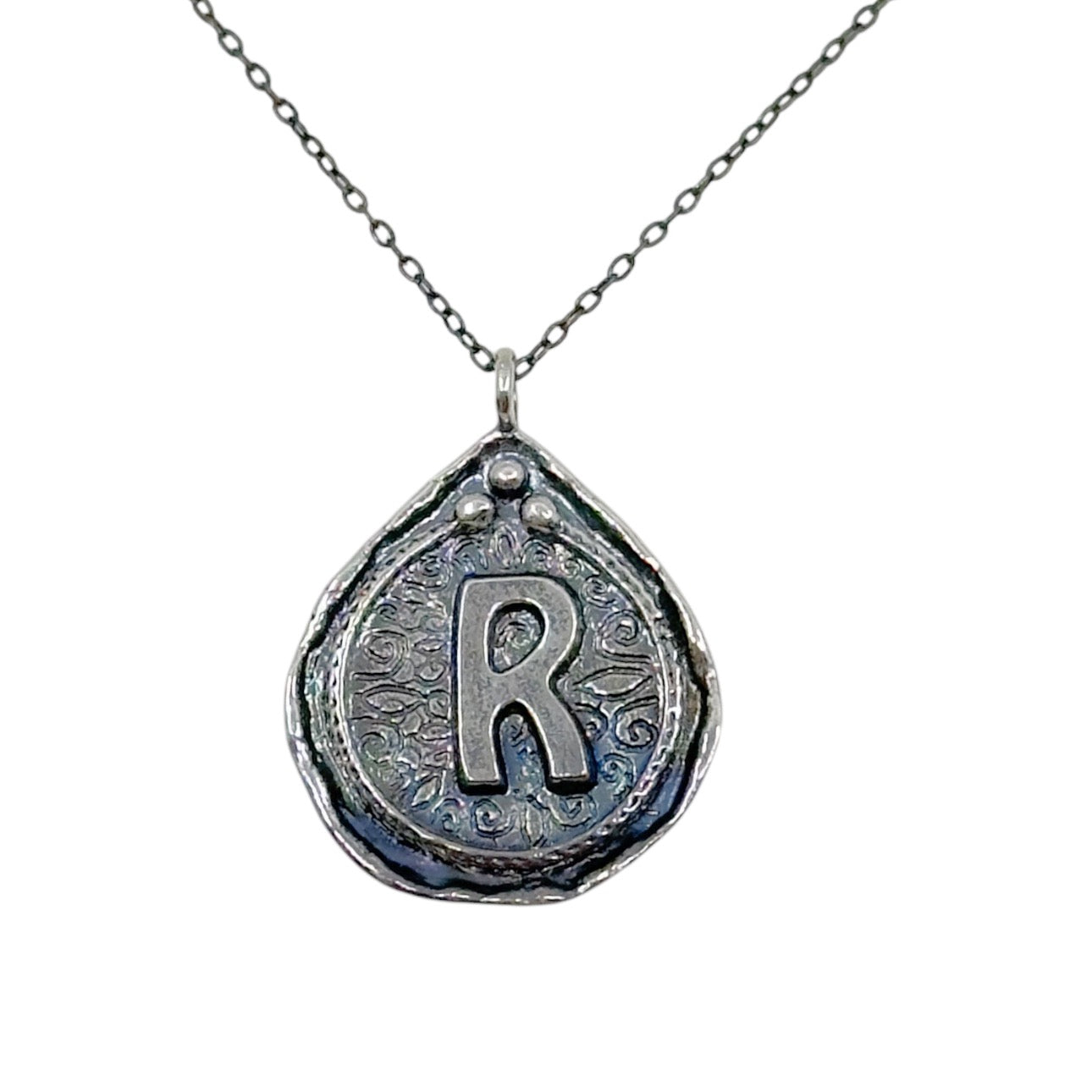 Silpada Sterling silver R initial Pendant GM883