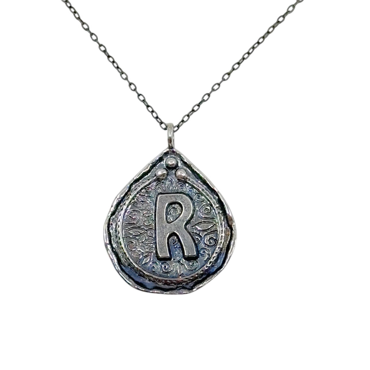 Silpada Sterling silver R initial Pendant GM883