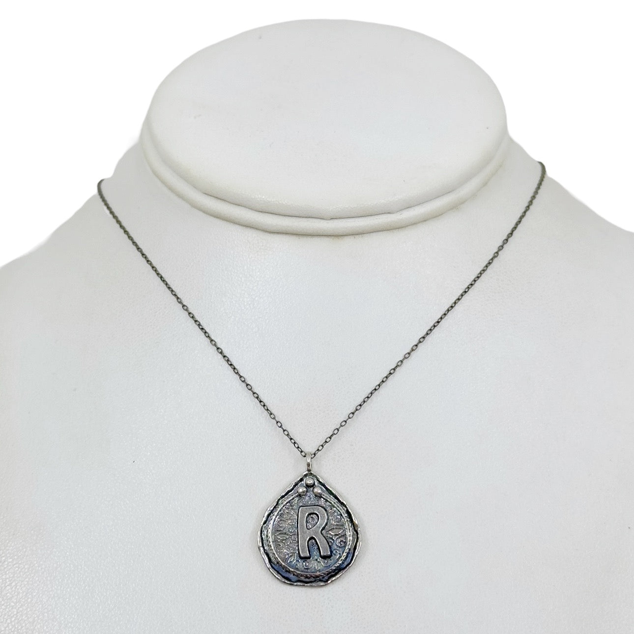 Silpada Sterling silver R initial Pendant GM883