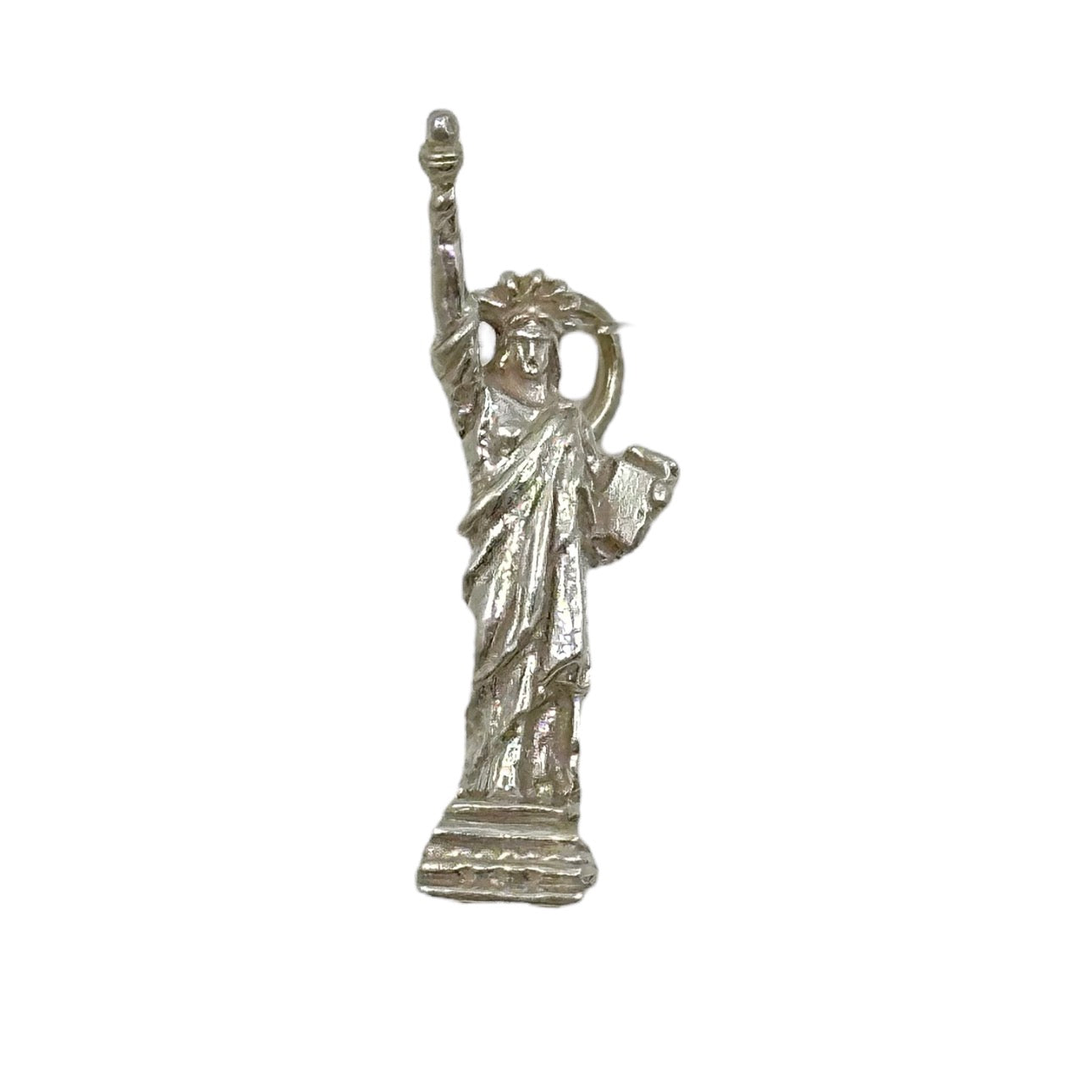 Vintage Sterling silver Statue of Liberty NY charm Pendant GM889