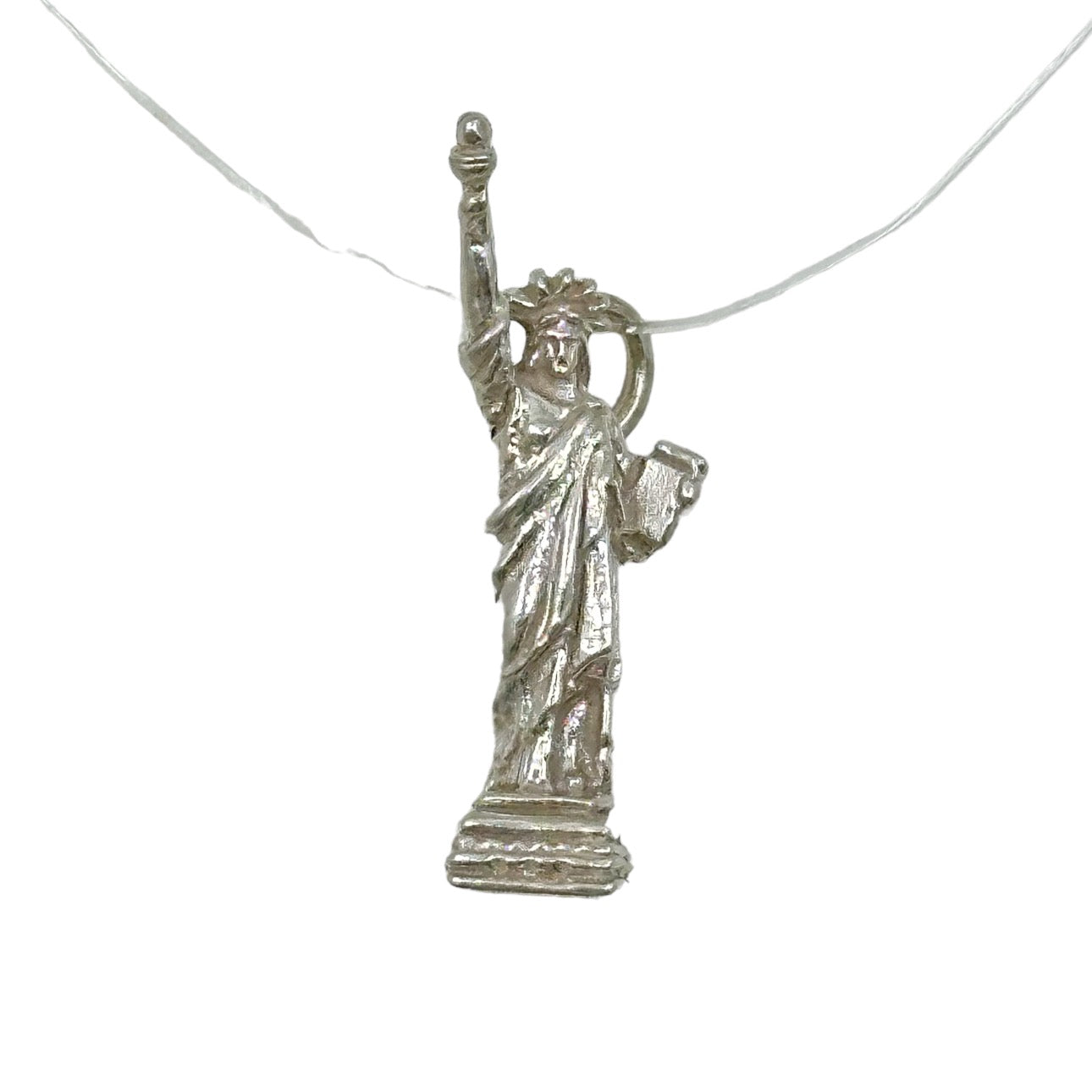Vintage Sterling silver Statue of Liberty NY charm Pendant GM889
