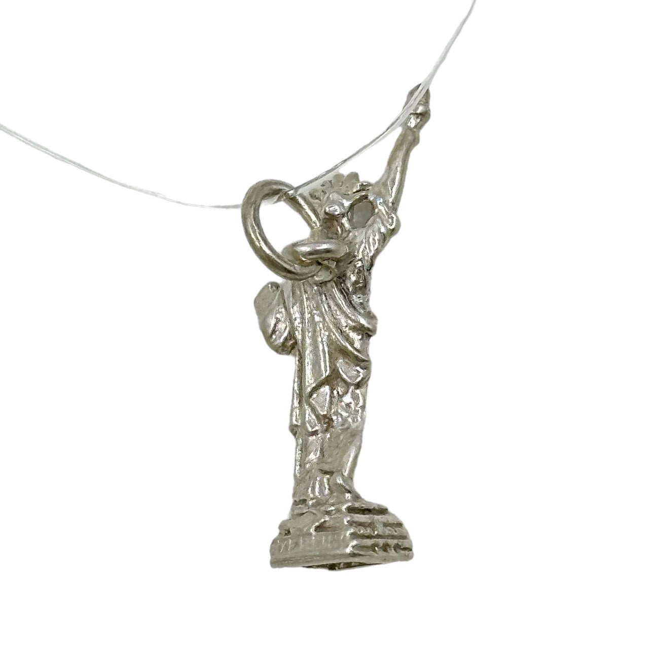 Vintage Sterling silver Statue of Liberty NY charm Pendant GM889