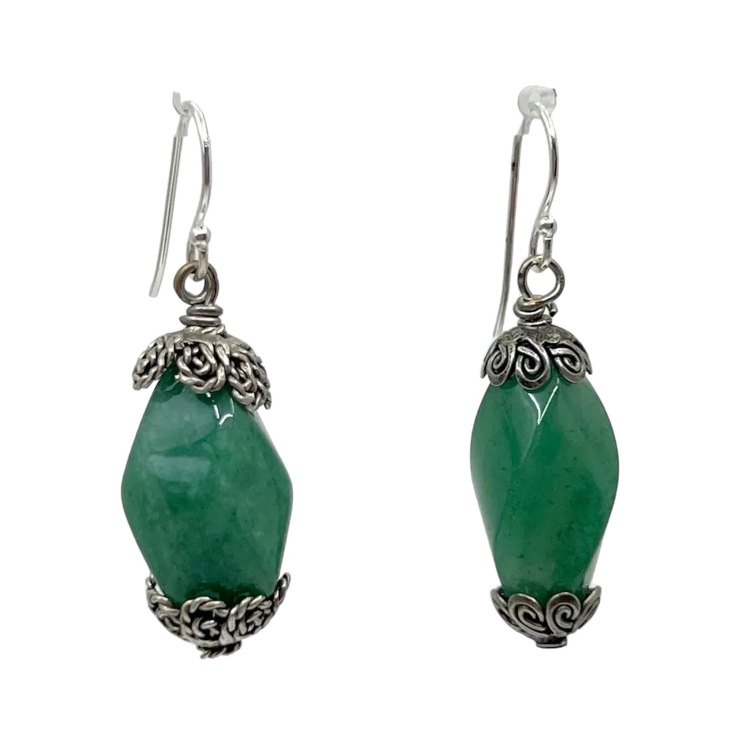 Sterling silver aventurine earrings GM898