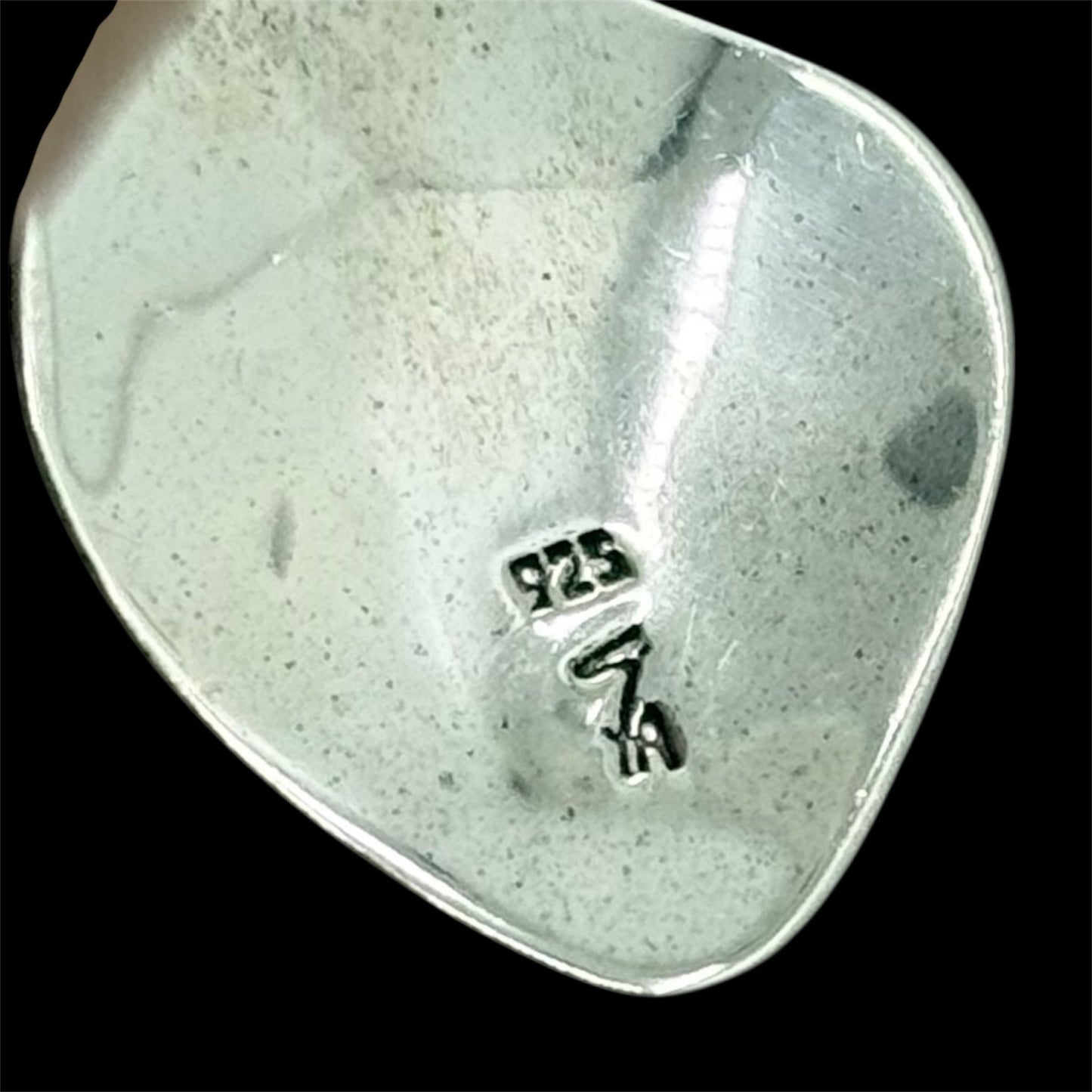 Contemporary sterling silver drop earrings - GM90