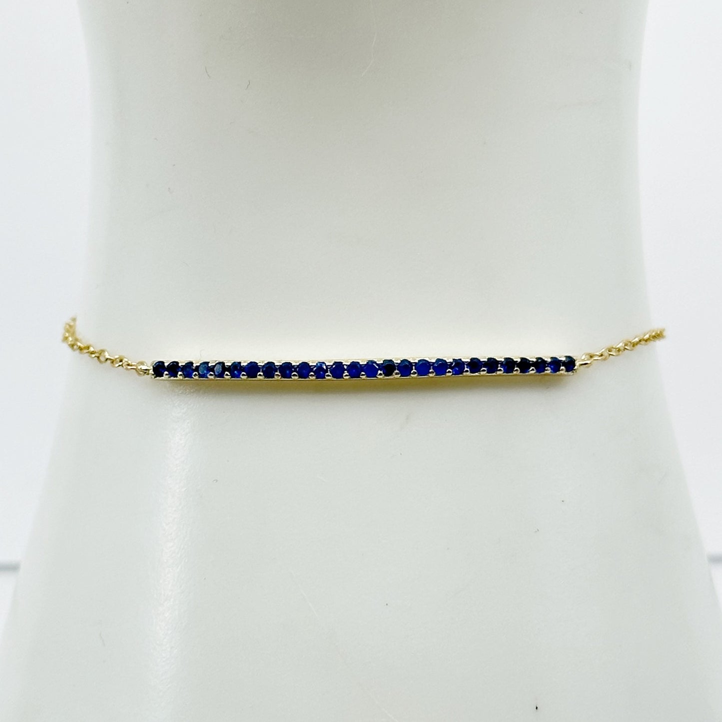 Gold vermeil sterling silver cubic zirconia bracelet GM905