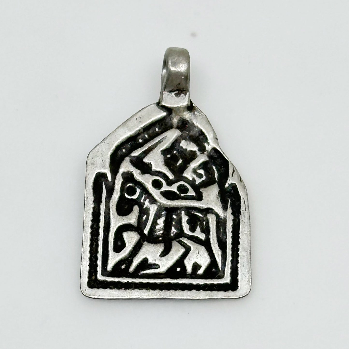 Vintage Hindu Rajasthan 800 silver pendant GM906