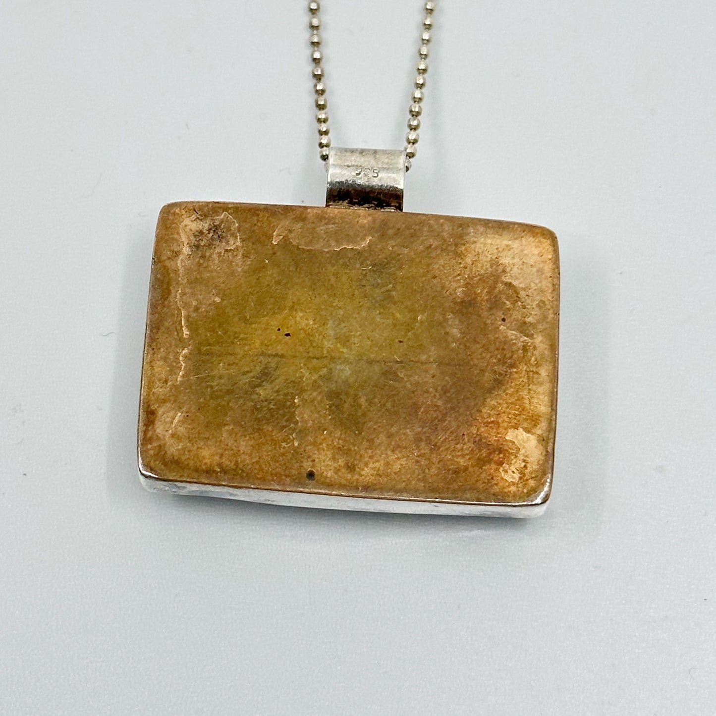 Hand made Sterling Silver & copper pendant GM908