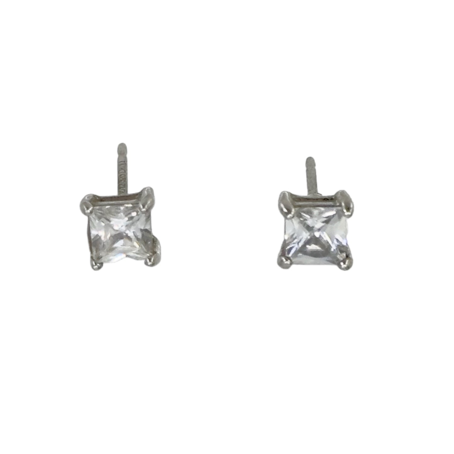 Sterling silver cubic zirconia stud earrings GM924