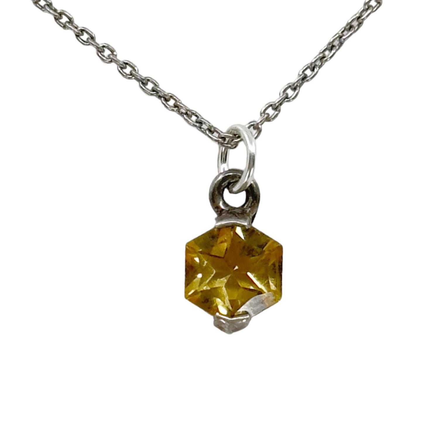 Sterling silver Citrine pendant GM926