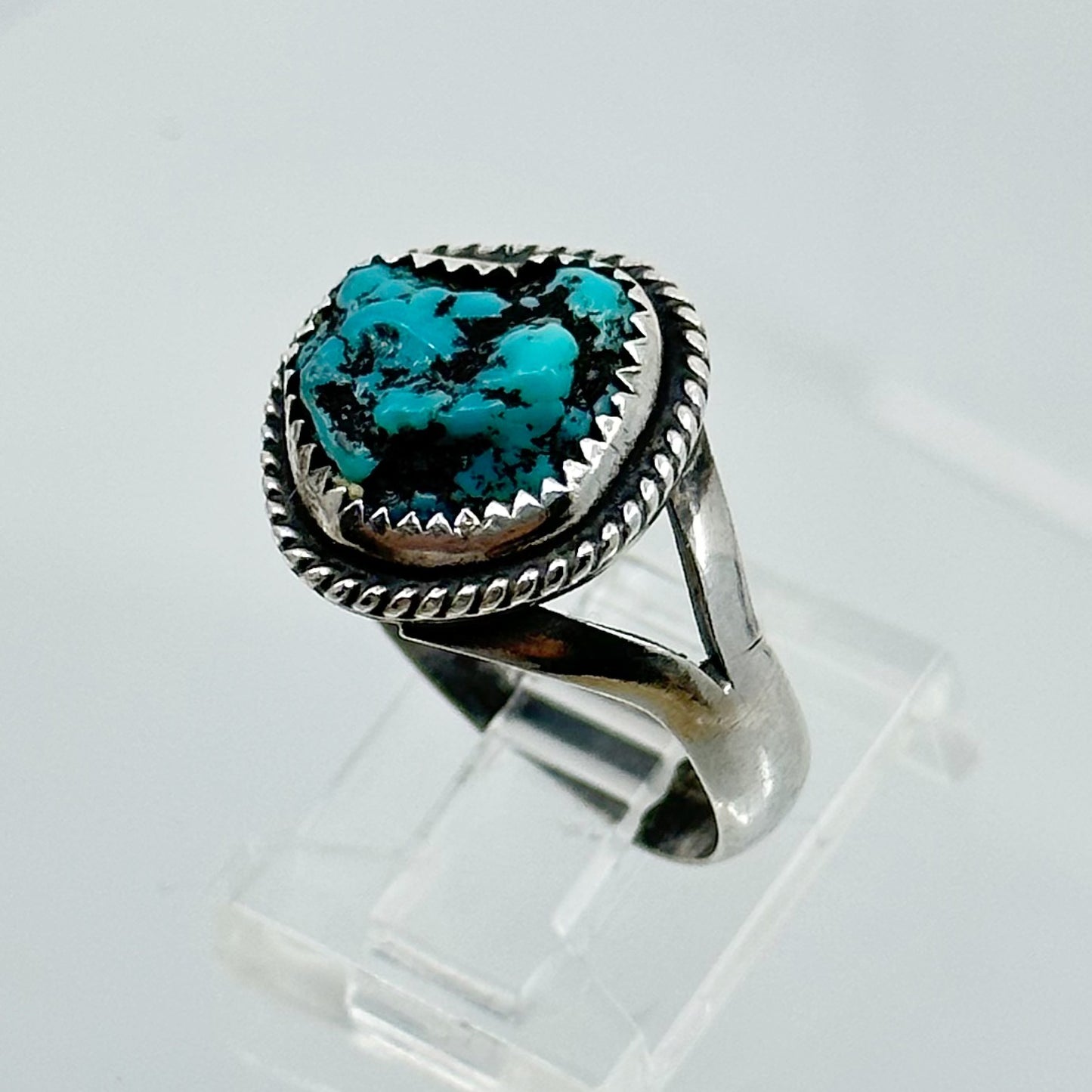 Navajo Sterling silver turquoise ring GM932