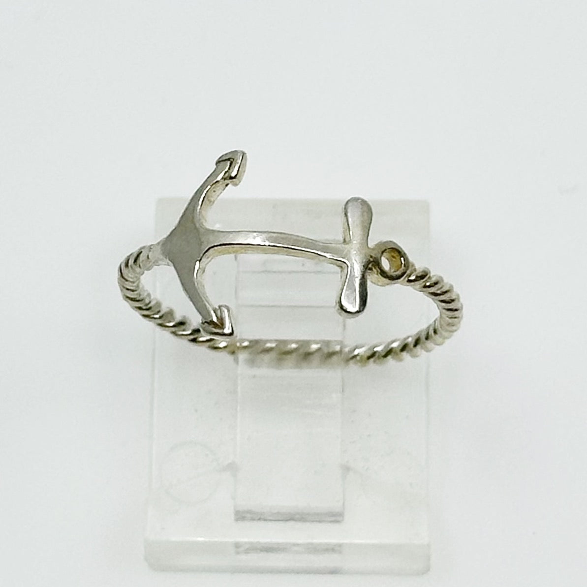 Sterling silver anchor ring - GM94