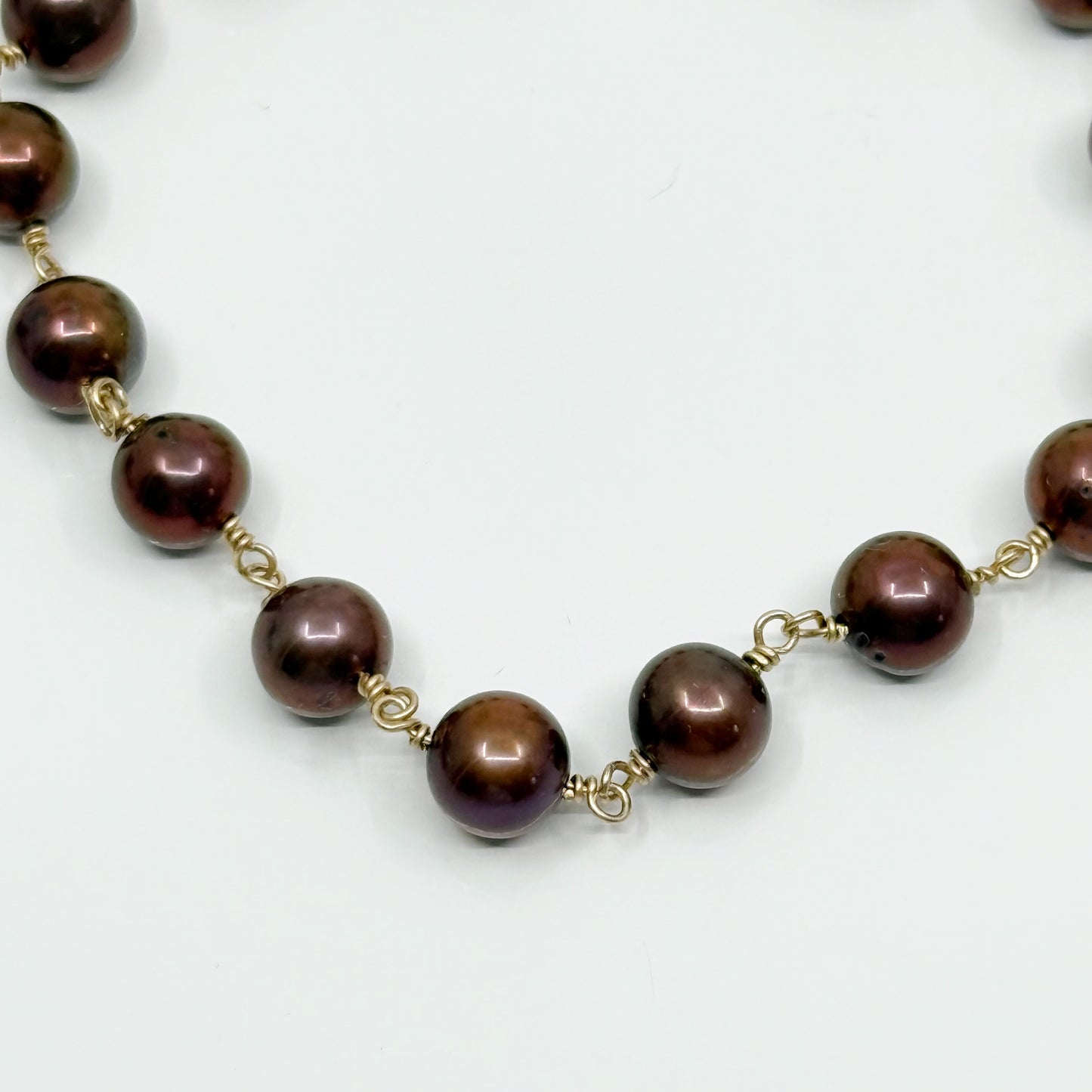 Hand Made 14k gold filled freshwater pearl bracelet