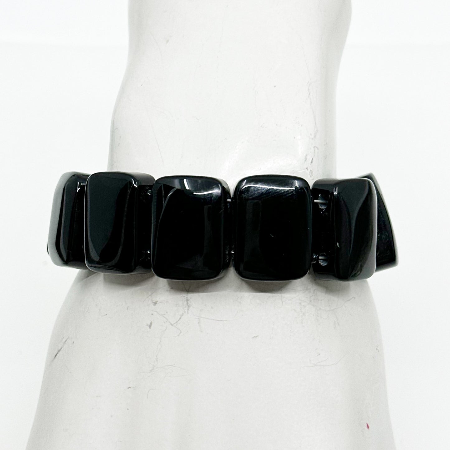Gold Vermeil sterling silver onyx bracelet