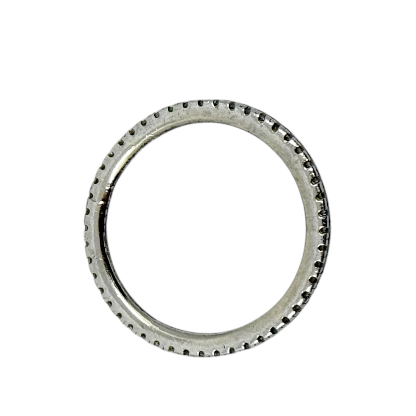 sterling silver cubic zirconia band ring - GM961