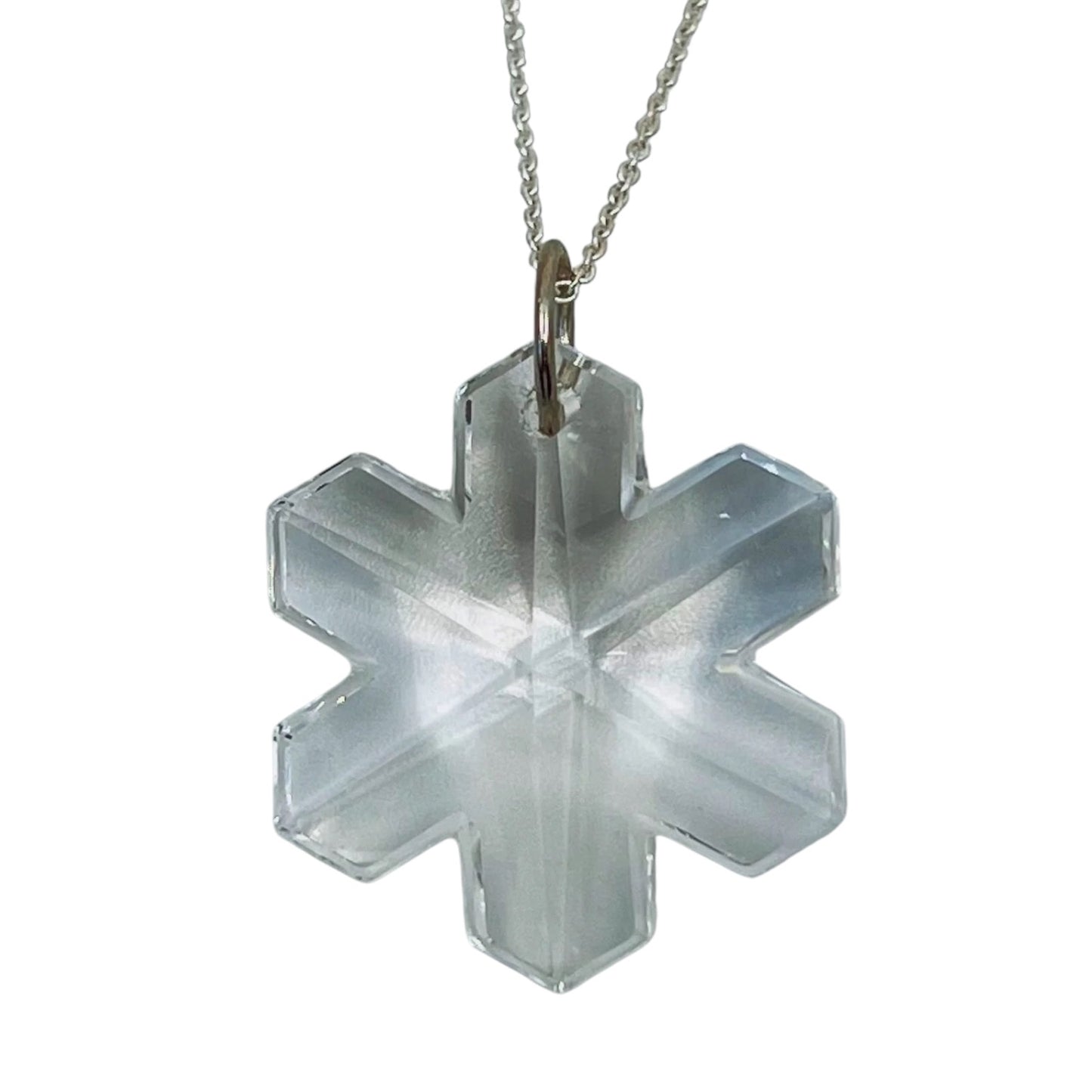 Sterling silver star crystal necklace - GM124