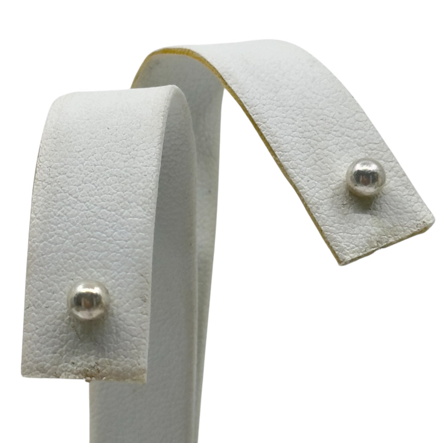sterling silver bead stud earrings - GM48
