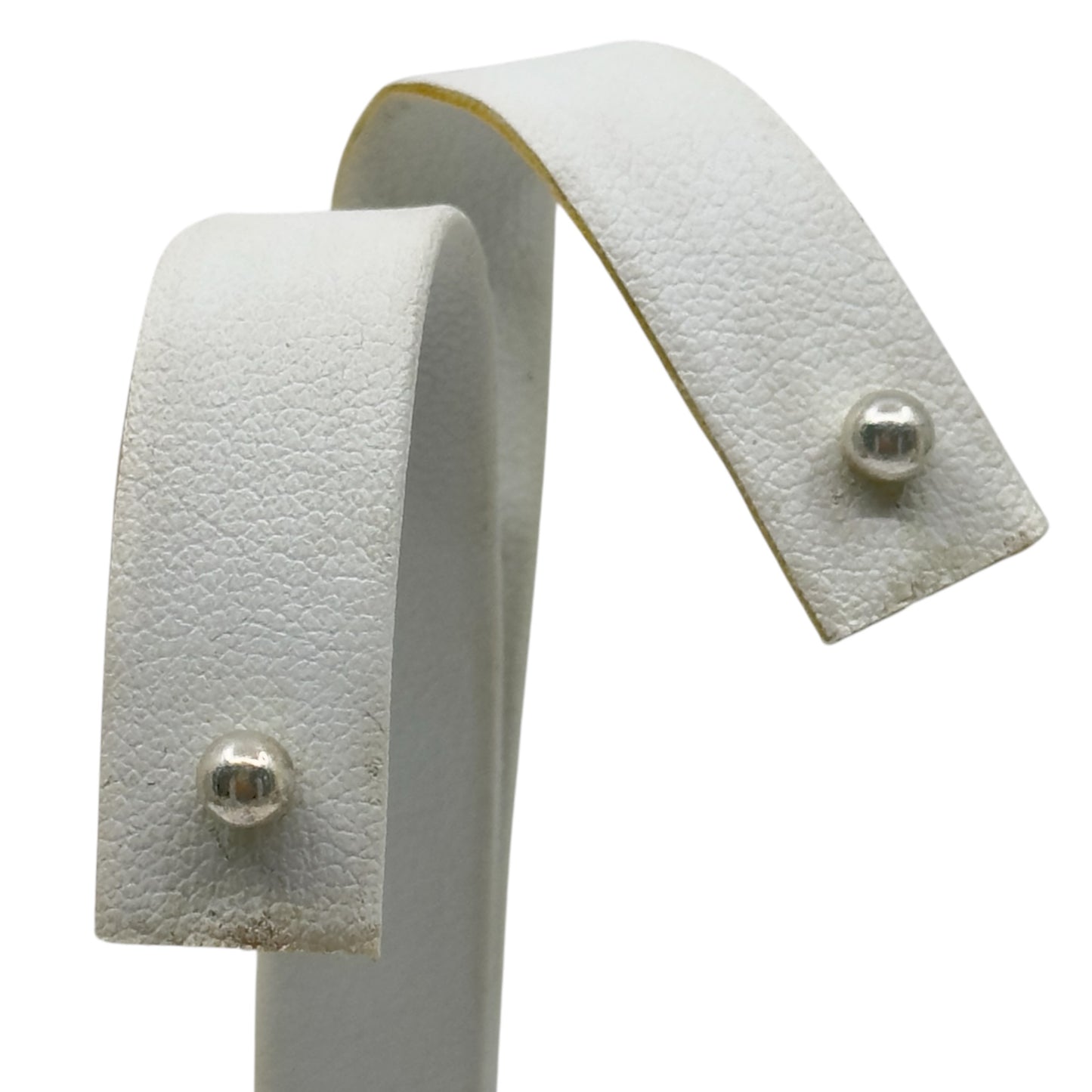 sterling silver bead stud earrings - GM48