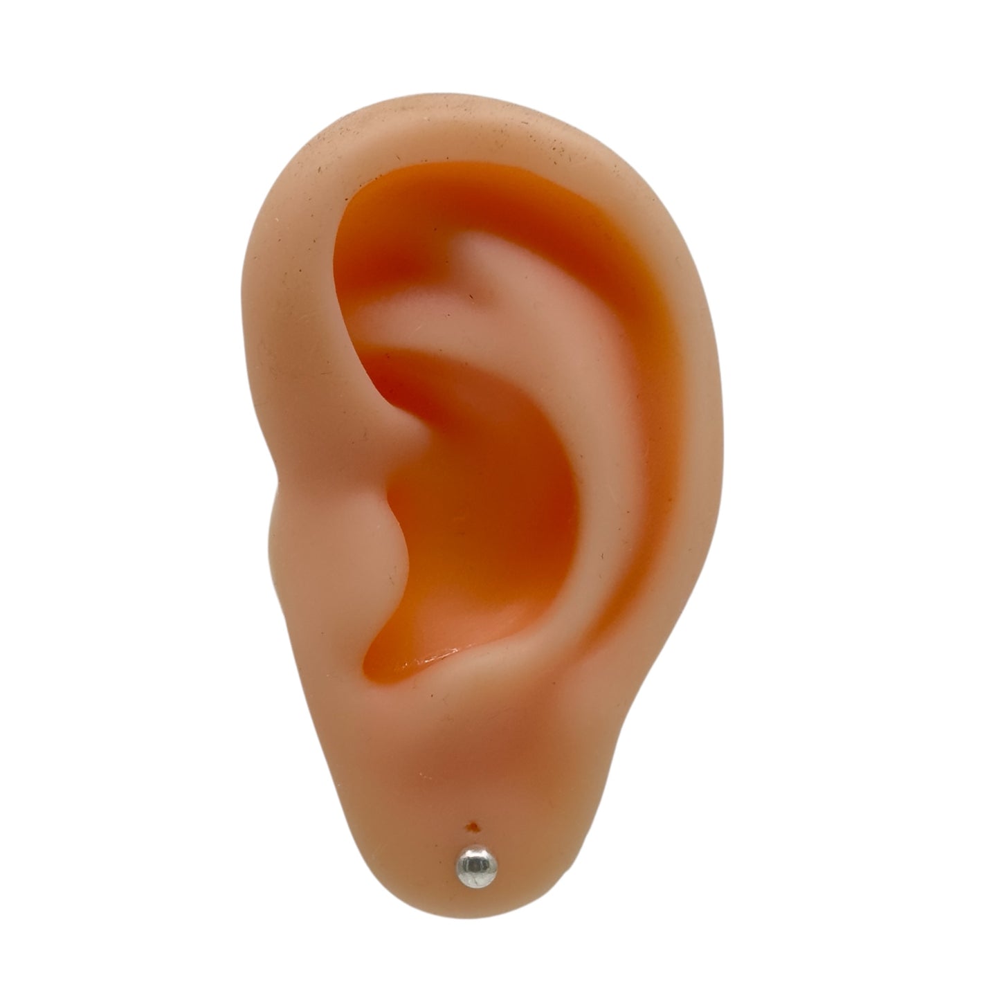 sterling silver bead stud earrings - GM48