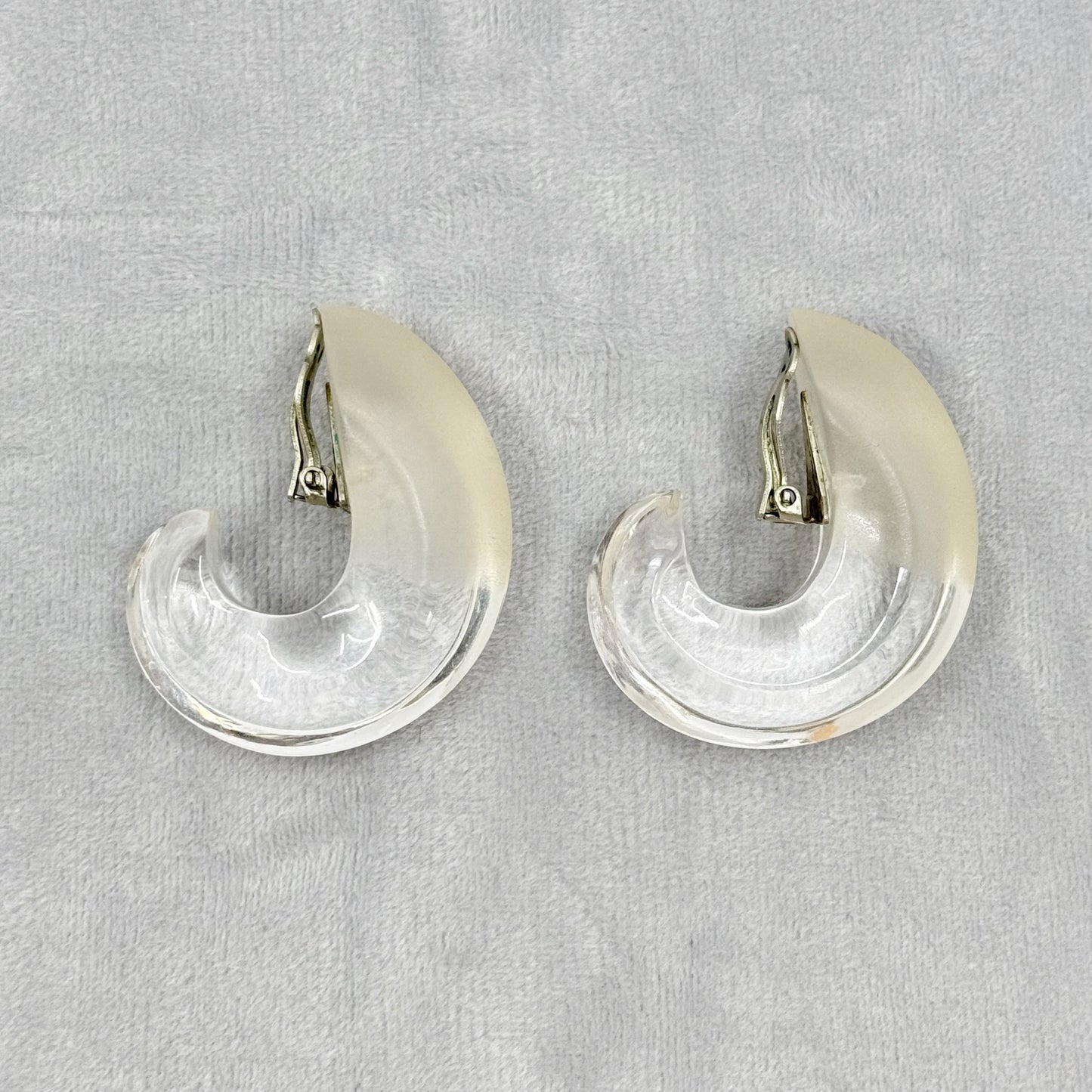 Patricia Von Musulin sterling silver lucite earrings