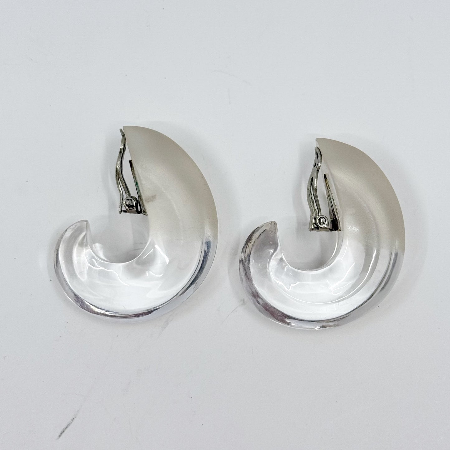 Patricia Von Musulin sterling silver lucite earrings