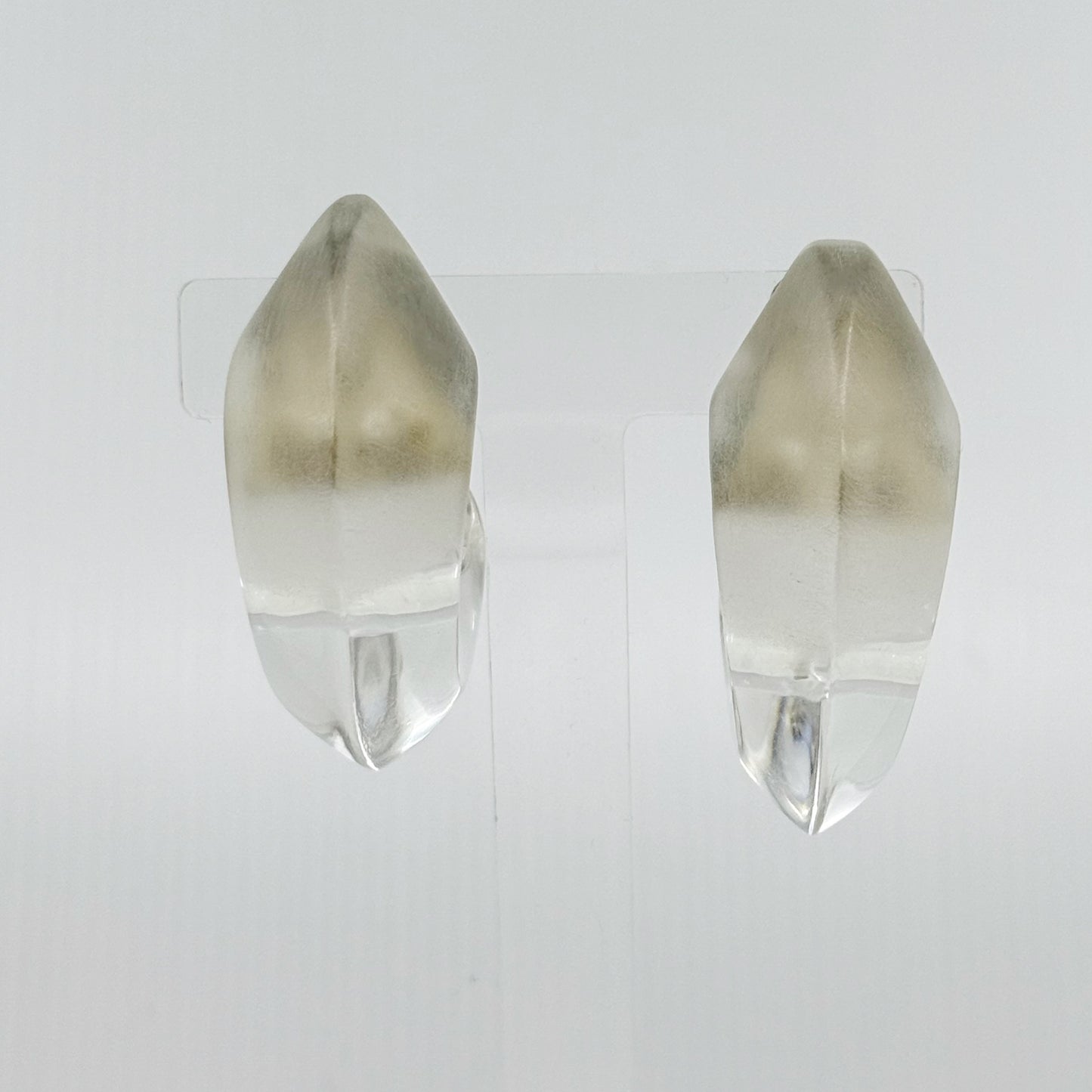 Patricia Von Musulin sterling silver lucite earrings