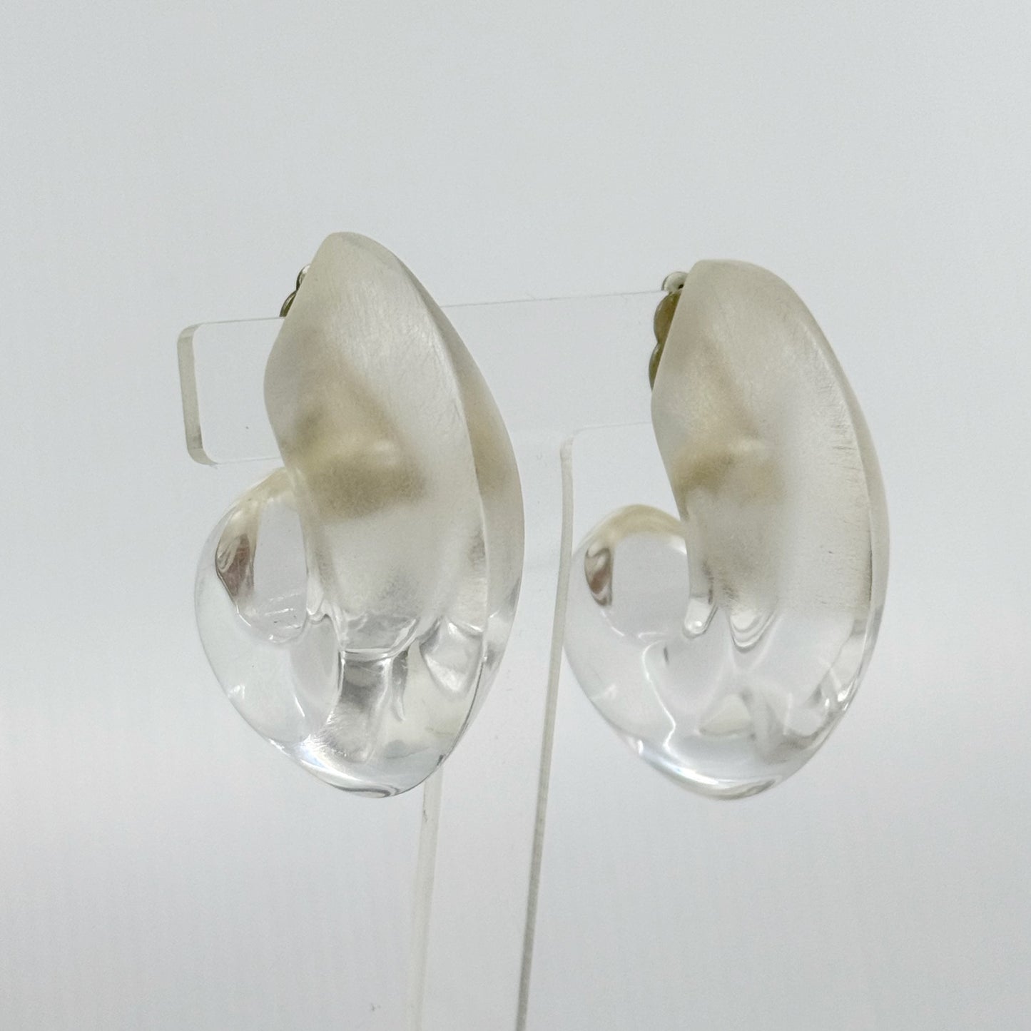 Patricia Von Musulin sterling silver lucite earrings