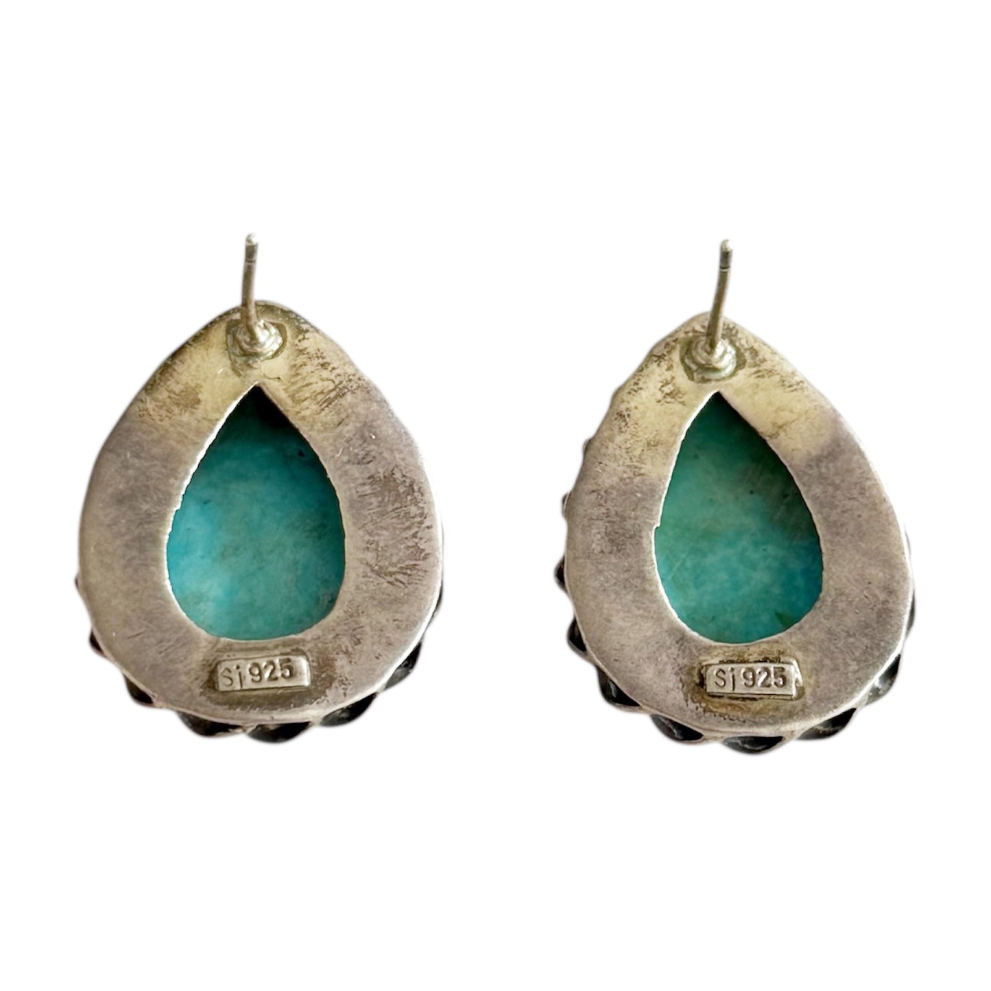 SI Zuni sterling silver turquoise earrings GM793