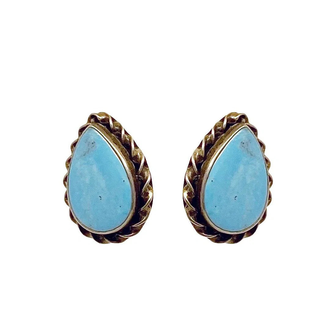 SI Zuni sterling silver turquoise earrings GM793