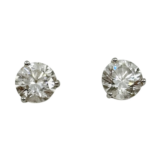sterling silver 8mm cubic zirconia stud earrings GM1161