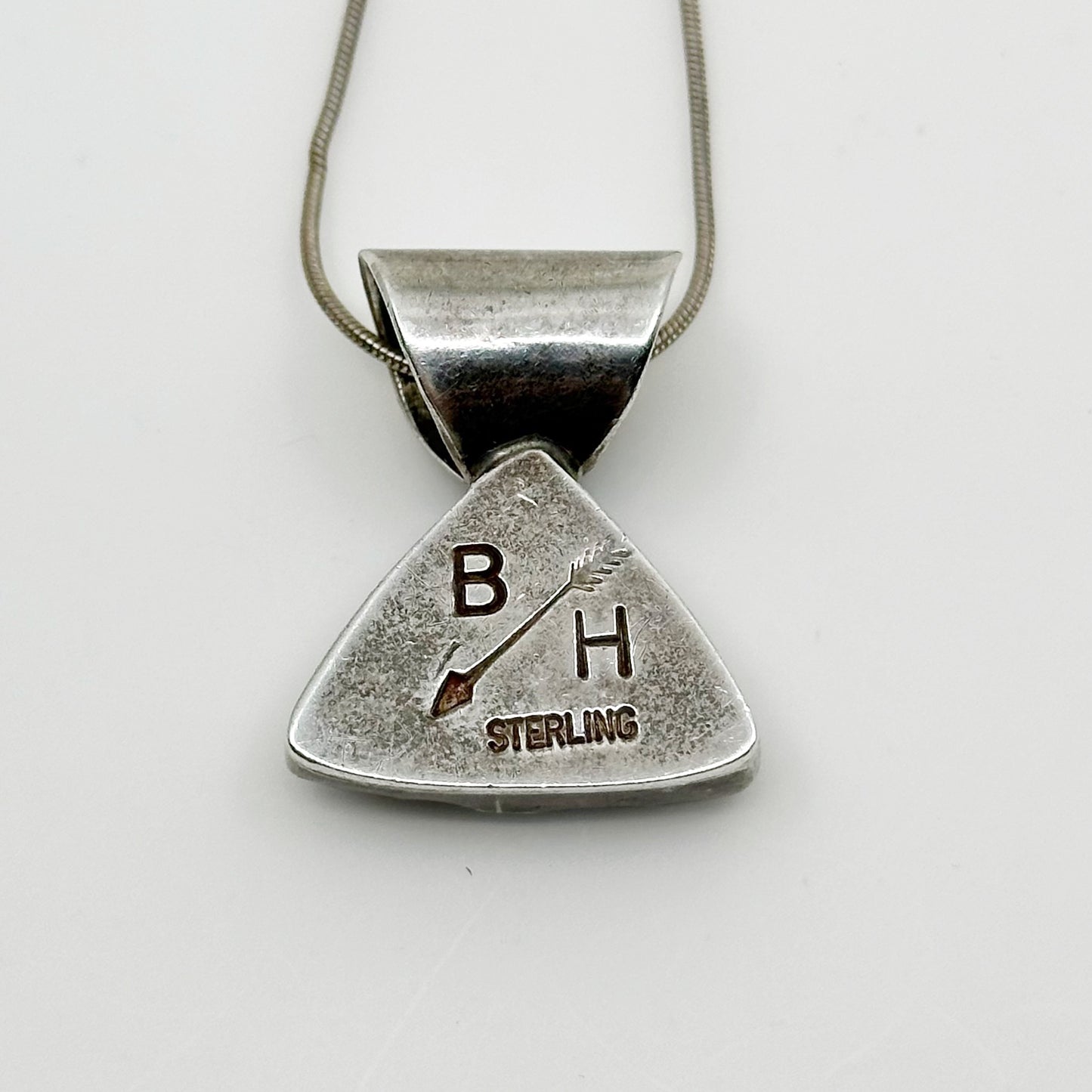 BH Zuni Sterling silver druzy pendant