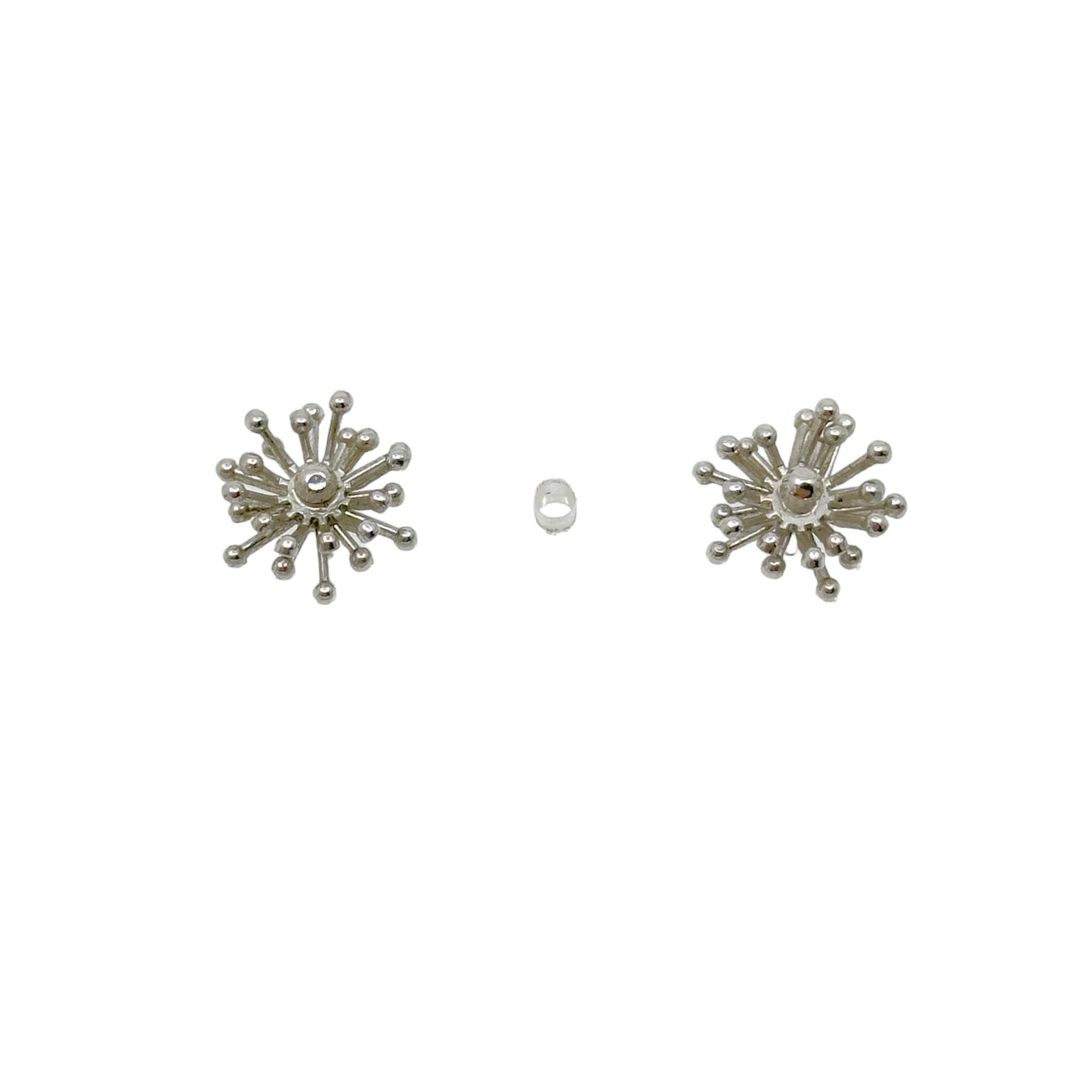 Atomic Starburst Sunburst Sterling silver stud earrings