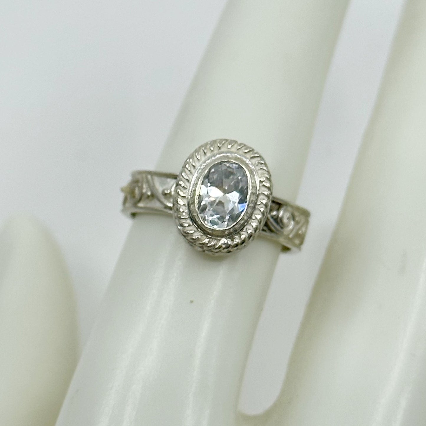 sterling silver cubic zirconia Ring