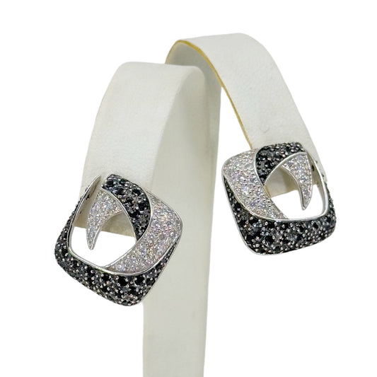 Sterling silver cubic zirconia earrings