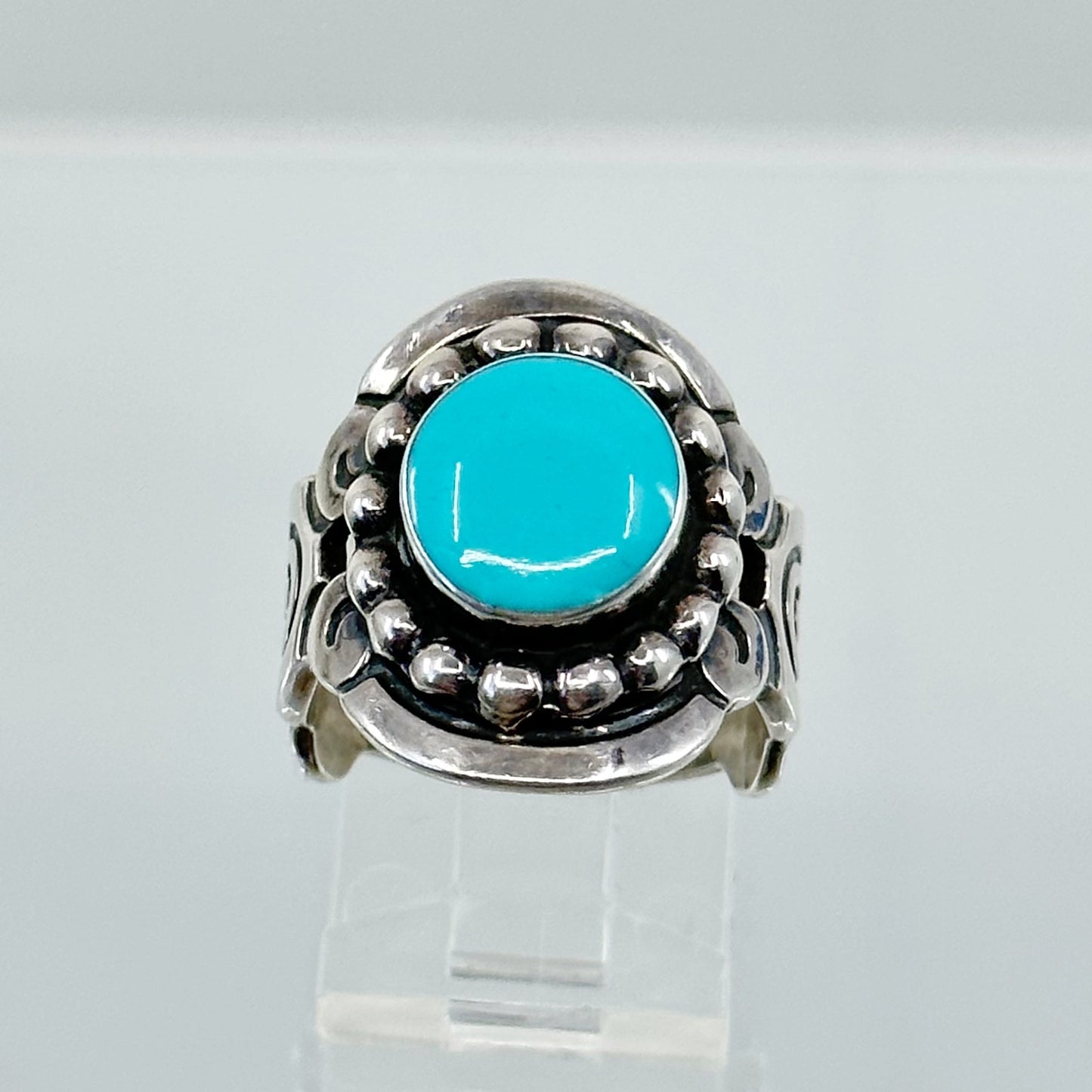 Mexican sterling silver turquoise ring