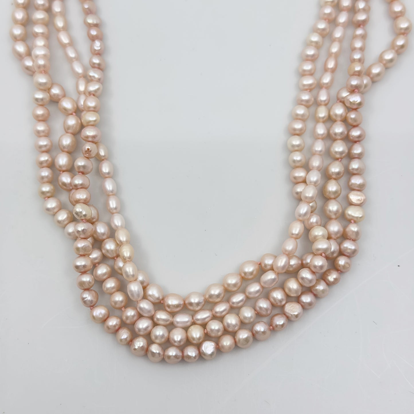 Sterling silver Freshwater Pearl Torsade necklace