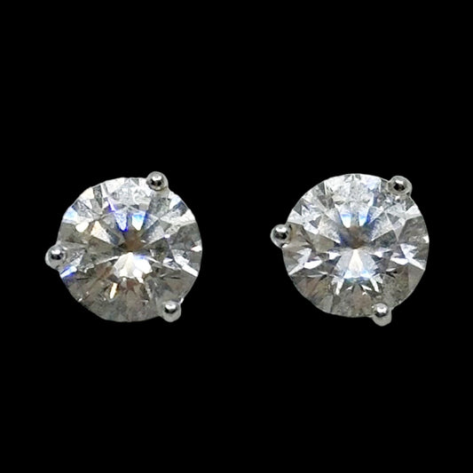 sterling silver cubic zirconia stud earrings